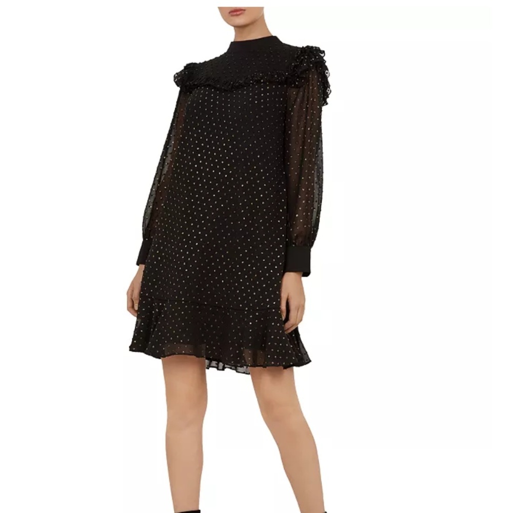 Ted Baker Rebekha Joyous Ruffled Dress Size 3